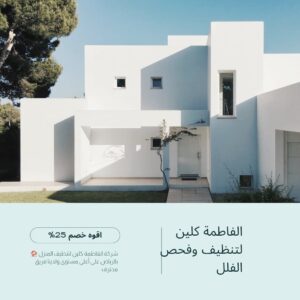 أفضل شركة تنظيف منازل بالرياض فاطمة كلين لفحص وتنظيف الواجهات والمباني